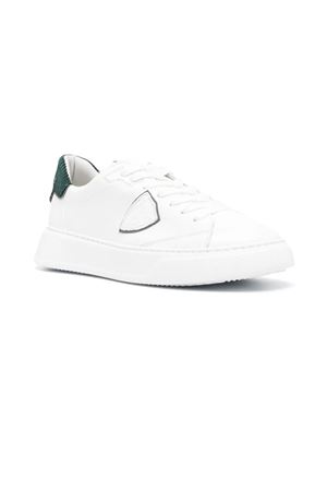 Sneakers Temple Men, White Green PHILIPPE MODEL | BTLUVEW2